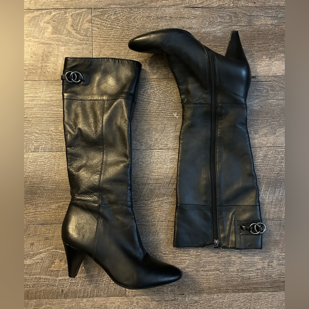 Knee height heels